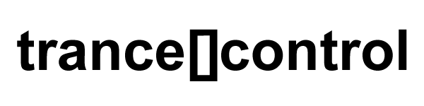 The word trance[]control in heavy black letters.