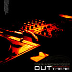 Cover of OUT THERE: red and orange lights scattered over a dark background, the title in white capitals.
